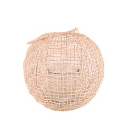 Lanterna Rattan Redonda 20cm Natural