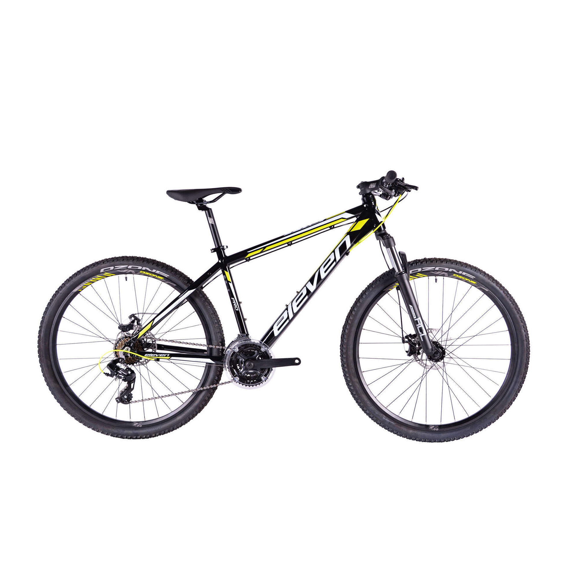 Bicicleta Adulto Pro Roda 27,5'' 21V Preta e Amarela Tamanho M