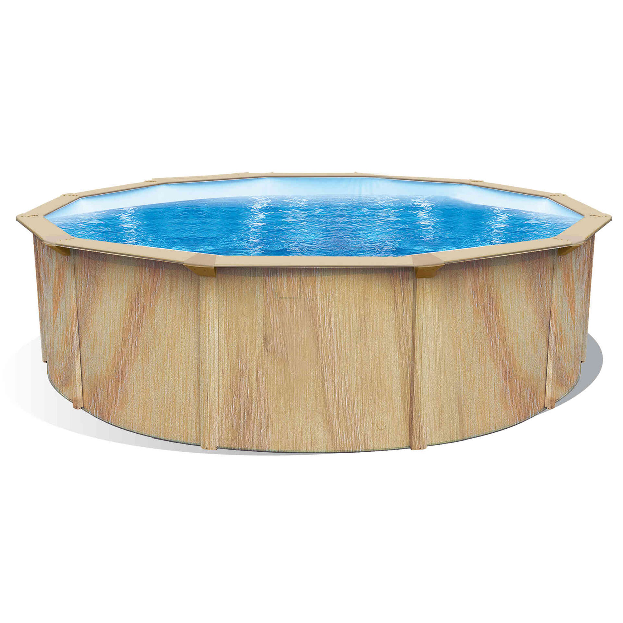 Piscina Imitação Madeira Aço 460x120 cm