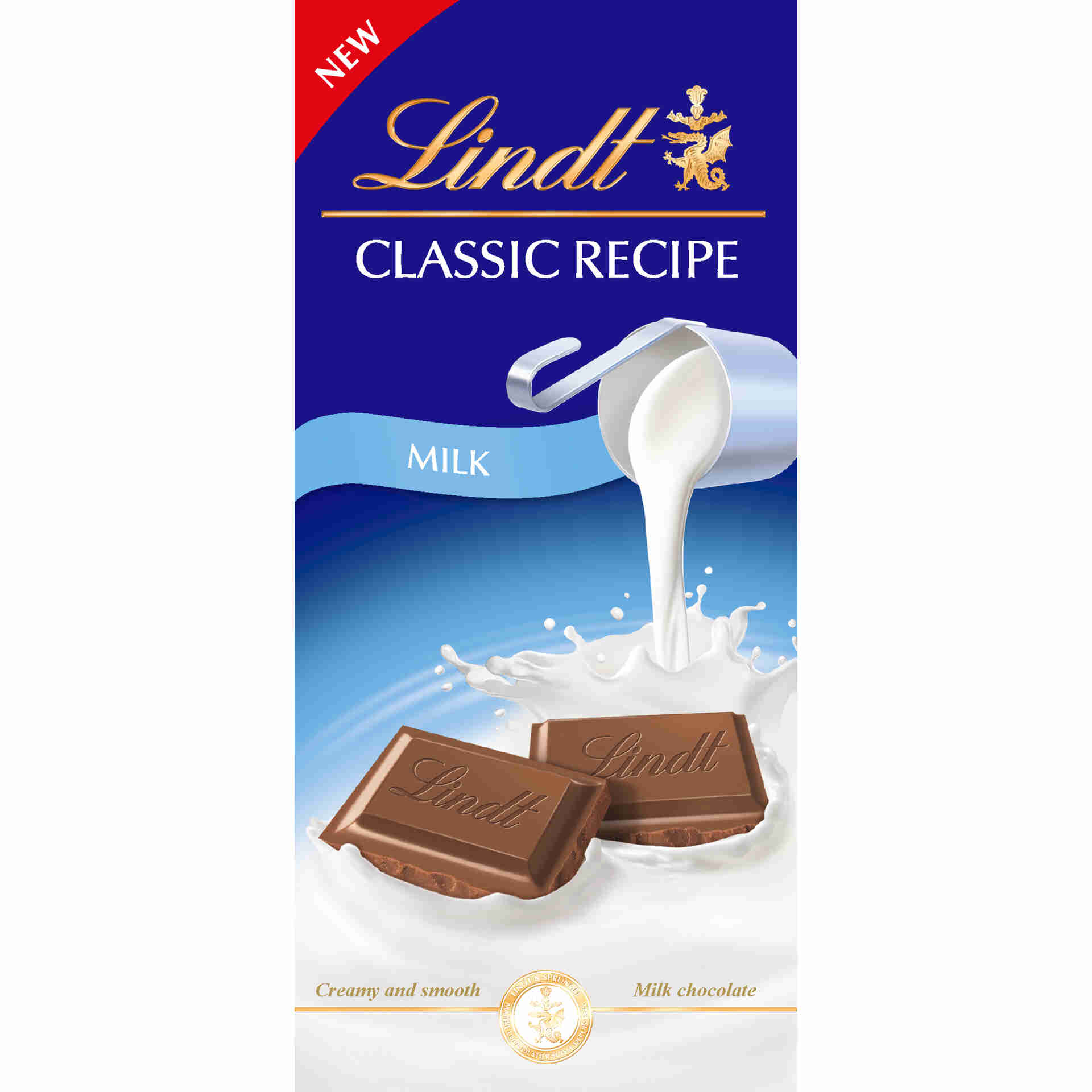 Tablete de Chocolate Leite Receta Original - emb. 125 gr - Lindt ...