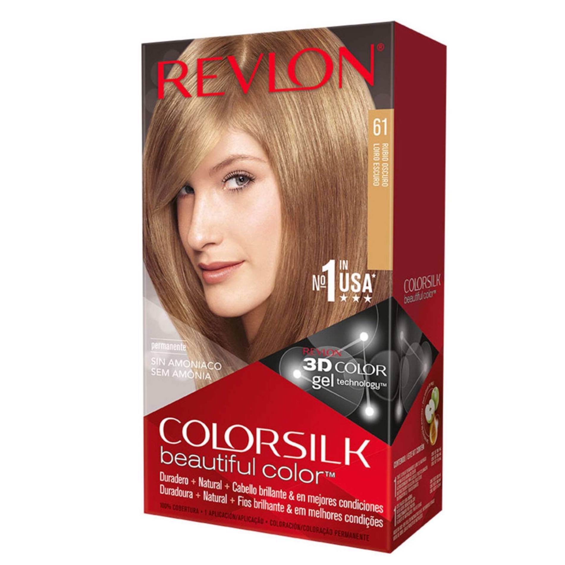 Coloração Permanente Colorsilk Louro Escuro 61 emb. 1 un - Revlon