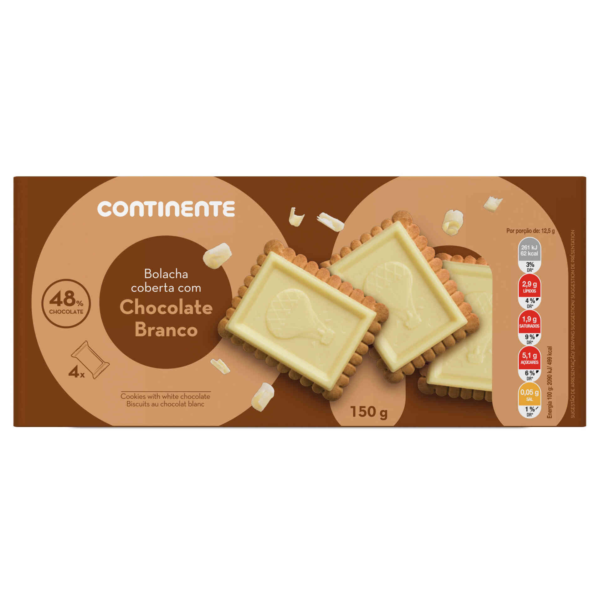 Barra de Chocolate Branco com confete 100g - Doce Loja Virtual Fluss Haus