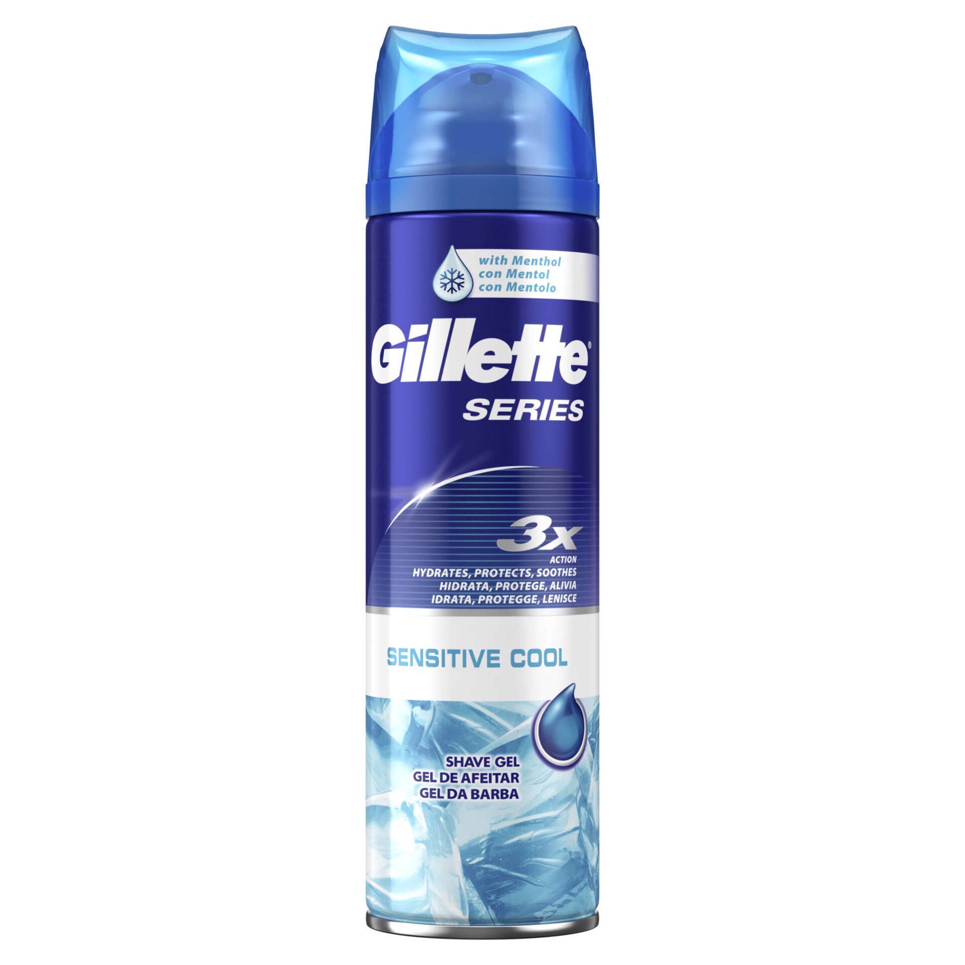 Gel De Barbear Series Sensitive Cool Emb Ml Gillette Continente