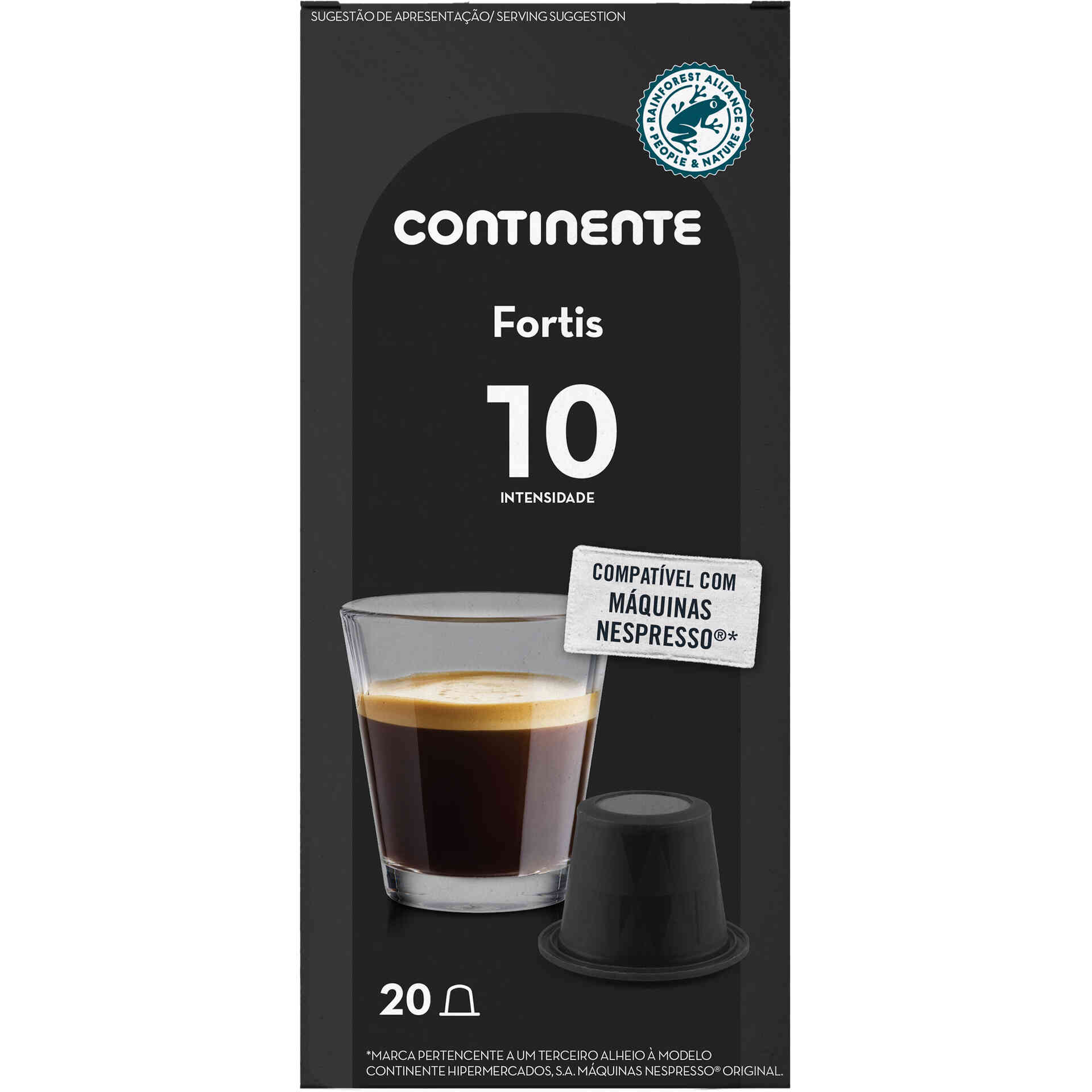 Cápsulas de Café Fortis Int 10 Continente - emb. 20 un | Continente Online