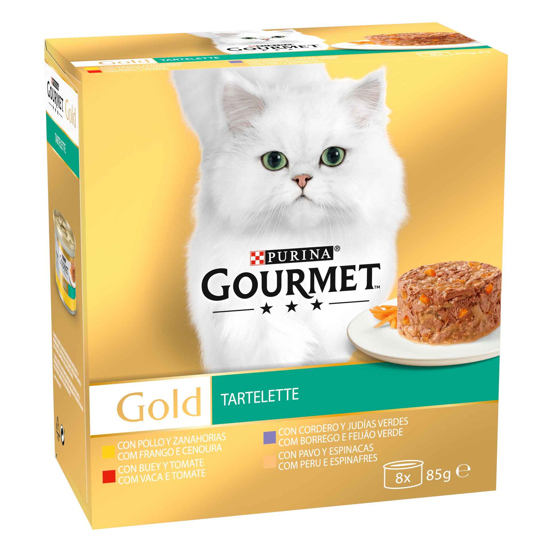 Comida Húmida Para Gato Adulto Gold Tartelette Lata Gourmet