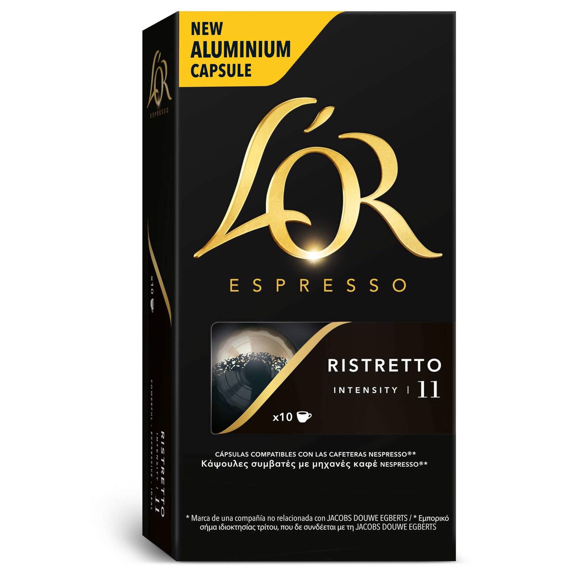 Cápsulas de Café L'or Ristretto - Compatíveis com Nespresso® - 10 un.