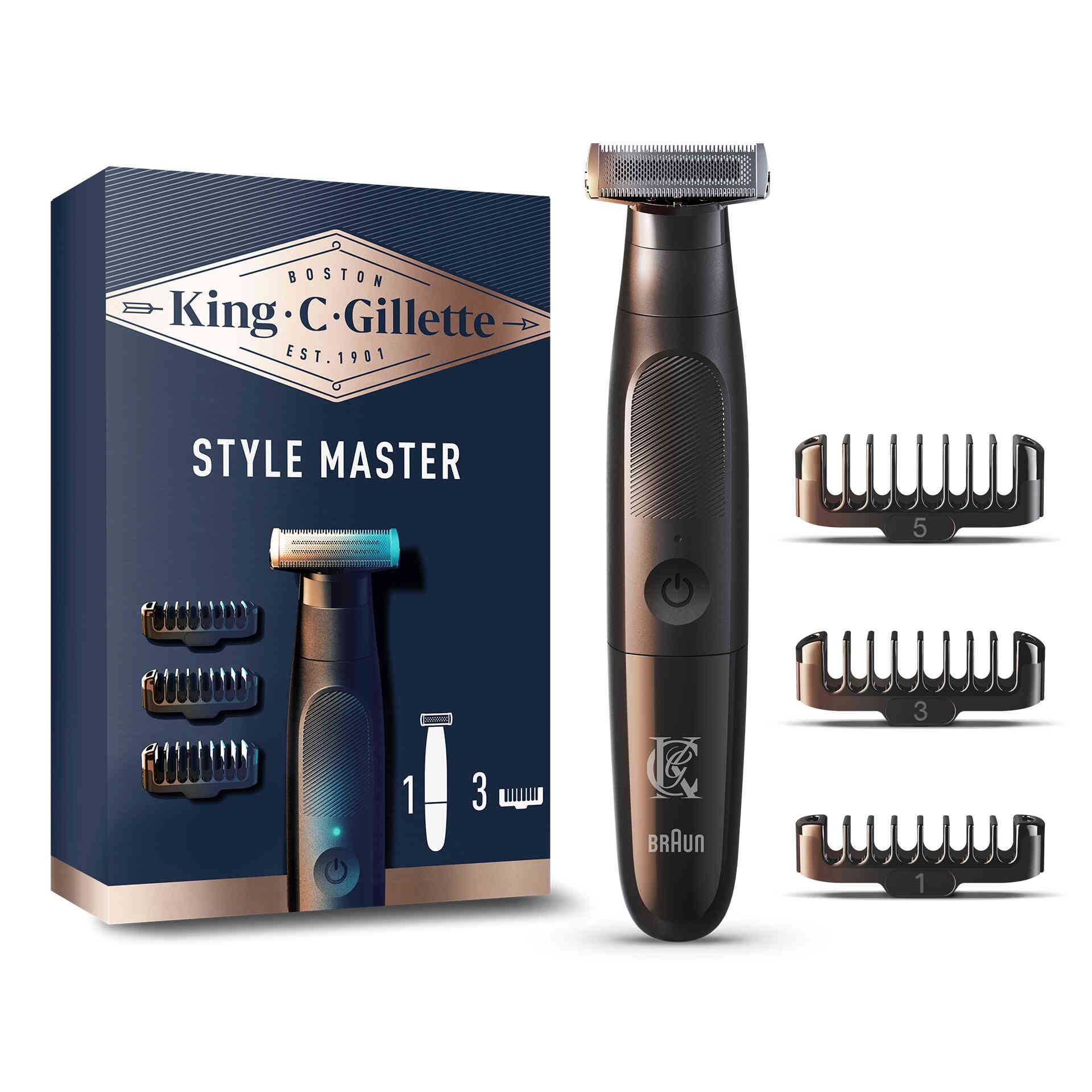 Aparador de Cabelo-Máquina de Barbear Braun King C Gillette (Recondicionado  A)