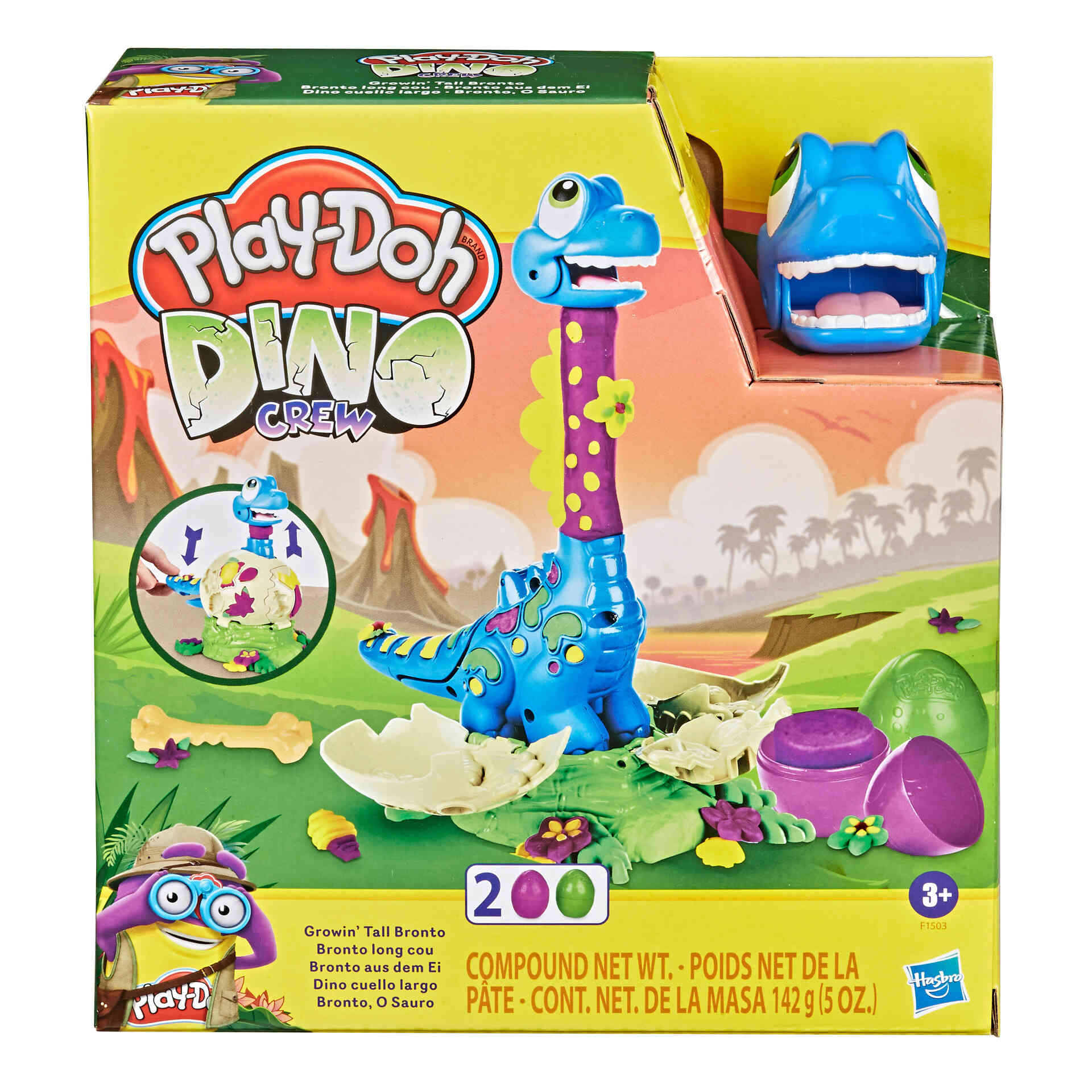 Dino Pescoço Grande Play Doh Continente Online 0472