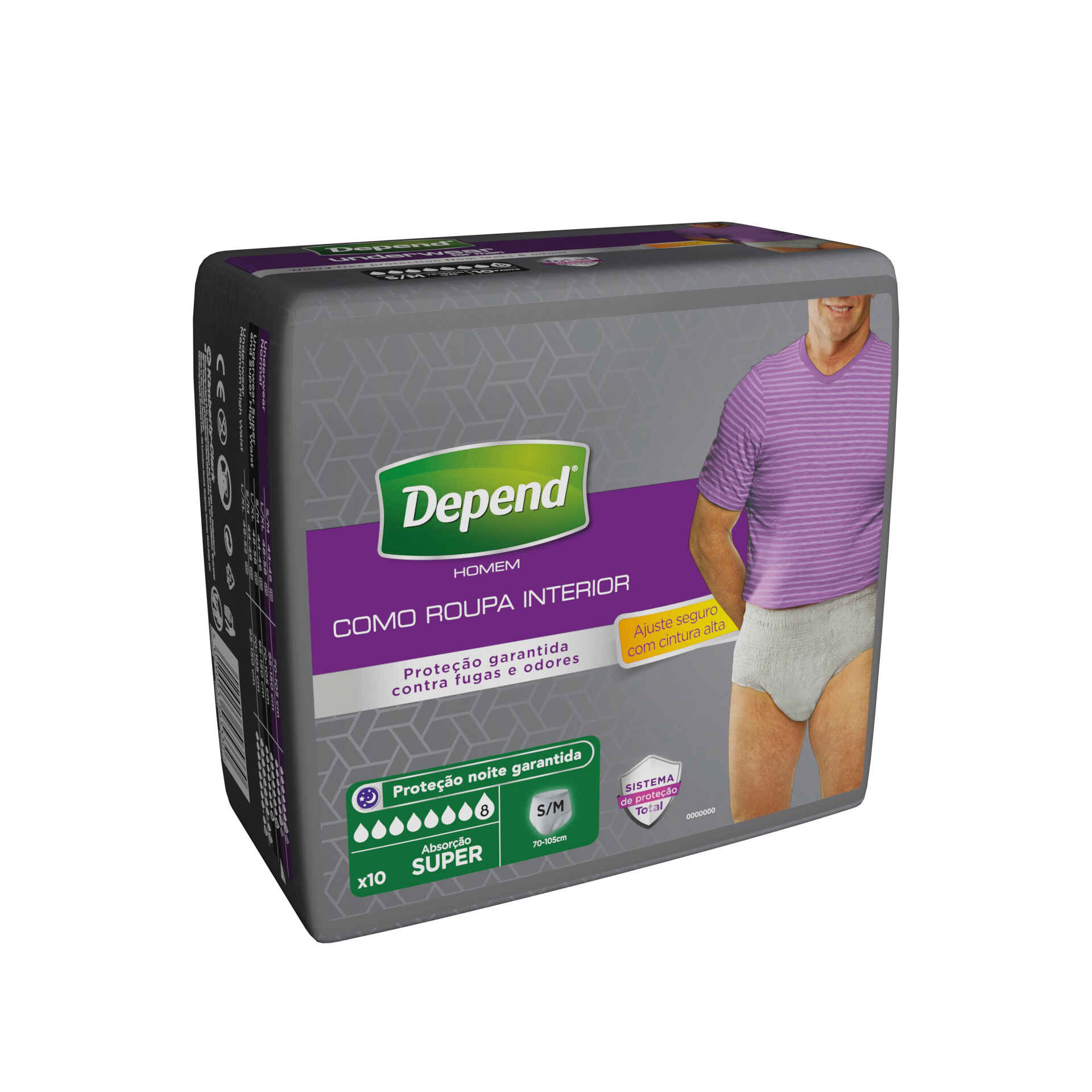 CUECA DEPEND SUPER MEN L/XL 9 UNI   – preços baixos sempre,  na sua loja online